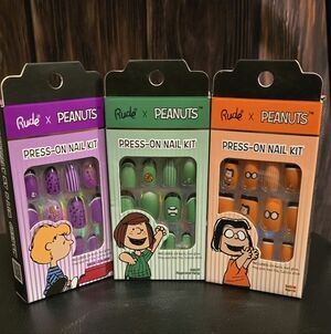 Rude x Peanuts Press-On Nail Kit Sets